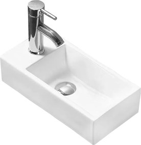 Mexen Inez chiuvetă pe blat dreapta 40 x 20 cm, albă - 21484000R