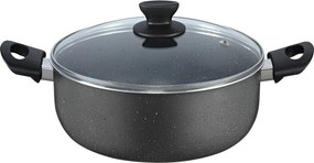 Cratita aluminiu ZILAN ZLN1990 - 26cm, 4L, capac sticla, interior anti-aderent