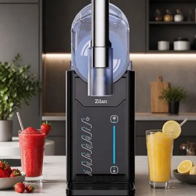Aparat pentru deserturi inghetate (sorbet) Zilan ZLN4819, 200 W, 2 l, 5 programe automate, Control al consistentei, Autocuratare, LED, Negru