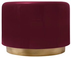 Masuta de cafea rotunda din fier 51,5x51,5x43 cm burgundy