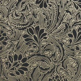 Tapet Eden, Midnight Black and Gold, 1838 Wallcoverings, 5.3mp / rola