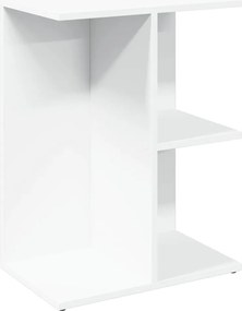 vidaXL Noptieră, alb, 46,5x29x61 cm, lemn compozit