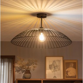 Brilagi - Lustră LED aplicată CERIA WIRE 1xE27/60W/230V Ø 60 cm neagră