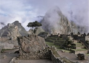 Tablou pe sticlă - Machu Picchu (70x50 cm)