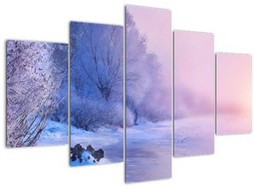 Tablou - Râu înghețat (150x105 cm)