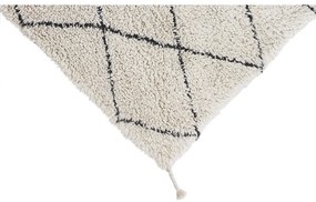 Covor crem lavabil/țesut manual din bumbac 70x100 cm Mini Bereber – Lorena Canals