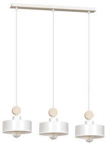 Lustra moderna cu 3 pendule stil scandinav TUNISO alba