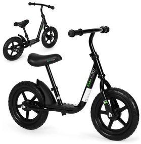 Bicicleta de echilibru pentru copii cu platformă - negru
