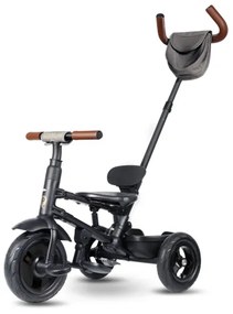 QPlay - Tricicletă pentru copii RITO DELUXE 6în1, gri