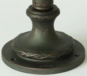 Stalp iluminat exterior din fier forjat, inaltime 60cm, AL 6613