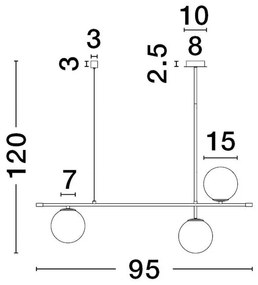 Lustra suspendata design modern GITCHI