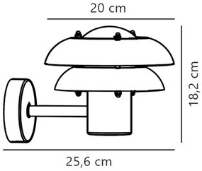 Aplică de exterior Nordlux KURNOS 1xE14/12W/230V IP54 crom mat