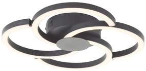 Plafonieră LED Brilliant FICO LED/22W/230V d. 34 cm negru