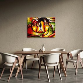 Tablou - Pictură în ulei, chipuri abstracte (70x50 cm)