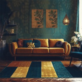 Lampă suspendată orientală aurie 26 cm - Mowgli