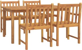 vidaXL Set mobilier de grădină, 5 piese, lemn masiv de acacia