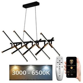 Lustră LED dimabilă pe cablu LED/100W/230V 3000-6500K + telecomandă