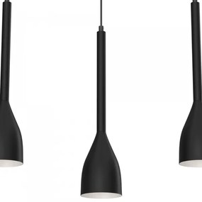 Lustră pe cablu ISTAPPAR 3xE27/60W/230V neagră