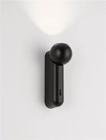 Aplica cu spot LED stil minimalist 2700K NOTIC negru