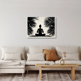 Tablou pe sticlă - Yoga (70x50 cm)