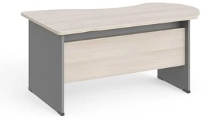 Birou de colt Manager 160 x 100 cm, dreapta, salcâm deschis / gri