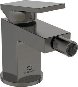 Baterie bideu Ideal Standard Atelier Extra gri Magnetic Grey cu ventil Pop-Up