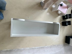 AIYAPLAY Bibliotecă Montessori pentru Copii 3-8 Ani, Ursuleț, cu 4 Polițe din Lemn, 50x15x97 cm, Alb | Aosom Romania