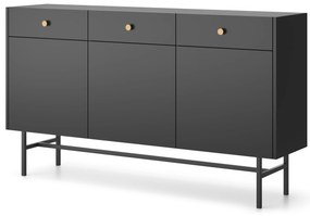 Comodă Desanta 3D3SZ (negru). 1082791