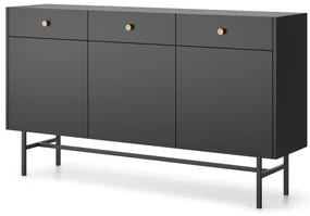 Comodă Desanta 3D3SZ (negru). 1082791