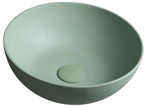 Sapho - Lavoar FORMIGO pentru blat, Ø 39 cm, beton/verde