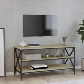 825793 vidaXL Comodă TV, stejar sonoma, 100x40x50 cm, lemn prelucrat