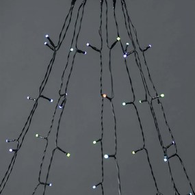 Nedis WIFILXT01C180 - Perdea LED RGB, 240 LED, 11 funcții, 8 m, IP65, Wi-Fi Tuya