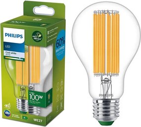 Bec LED Philips ULTRAEFFICIENT FILAMENT A60 E27, 7,3 W, 230 V, 4000 K