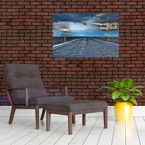 Tablou cu drum în furtună (90x60 cm)