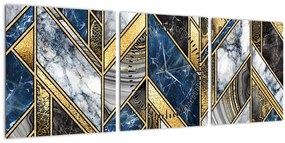 Tablou abstracției artistice (cu ceas) (90x30 cm)