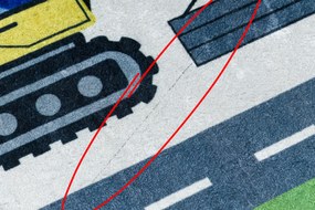 BAMBINO 2223 covor lavabil Străzi, mașini pentru copii anti-alunecare cremă - SECUNDAR-COTATI PRODUSUL