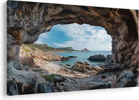 Tablou - Peșteră lângă mare (90x60 cm)