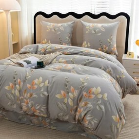 Lenjerie de pat din microfibra MISTLEAF gri Dimensiune lenjerie de pat: 2 buc 70 x 80 cm | 160 x 200 cm