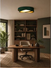 BRILAGI - Corp de iluminat LED dimabil VELVET TWIST LED/36W/230V CCT Ø 65 cm WT verde/auriu + telecomandă