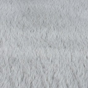 Blană gri deschis sintetică 200x290 cm Ivy Luxury Fur – Flair Rugs