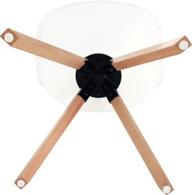 Scaun pivotant elegant, alb, ETOSA