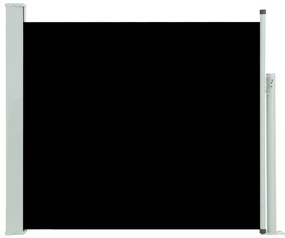 Copertina laterala retractabila de terasa, negru, 100x300 cm Negru, 100 x 300 cm
