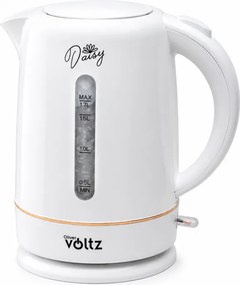 Cana electrica Oliver Voltz Daisy OV51230W, 2200W, 1.7 L, Auto shut-off, Alb