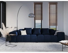 Spătar pentru canapea modulară albastru cu tapițerie din catifea Rome Velvet - Cosmopolitan Design