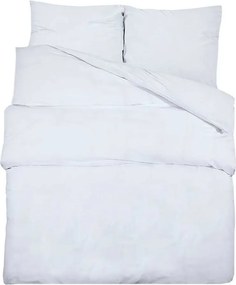 vidaXL Set cu husă de pilotă, alb, 260x240 cm, bumbac
