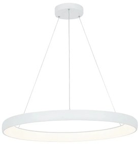 Lustra LED design modern circular Ring 80cm, Sandy White
