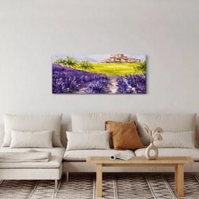 Tablou - Provence, Franța, pictură în ulei (120x50 cm)