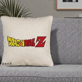 Perna Personalizata Dragon Ball Z Clasic, 40x40 cm, Bej Canapea, Husa Detasabila, Perna Inclusa, BEKZ®