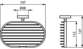 Savoniera baie Ideal Standard IOM negru mat Negru mat