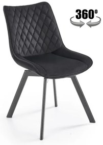 Scaun de dining OMBRA, 1 buc., negru